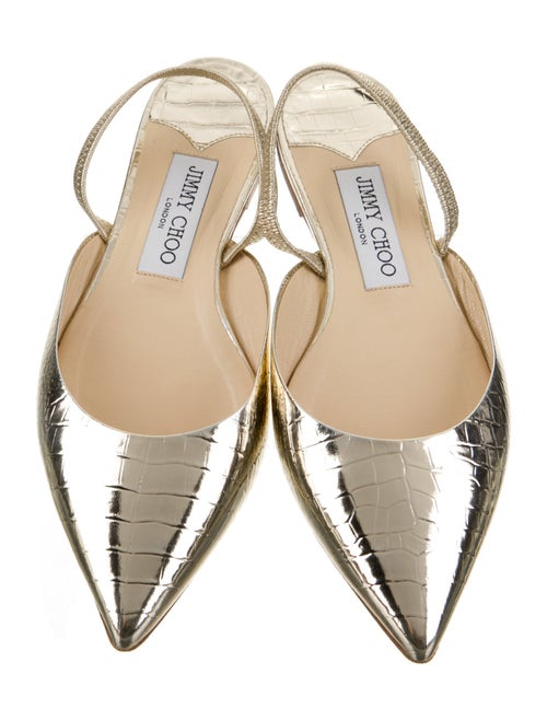 Jimmy Choo Patent Leather Slingback Flats
