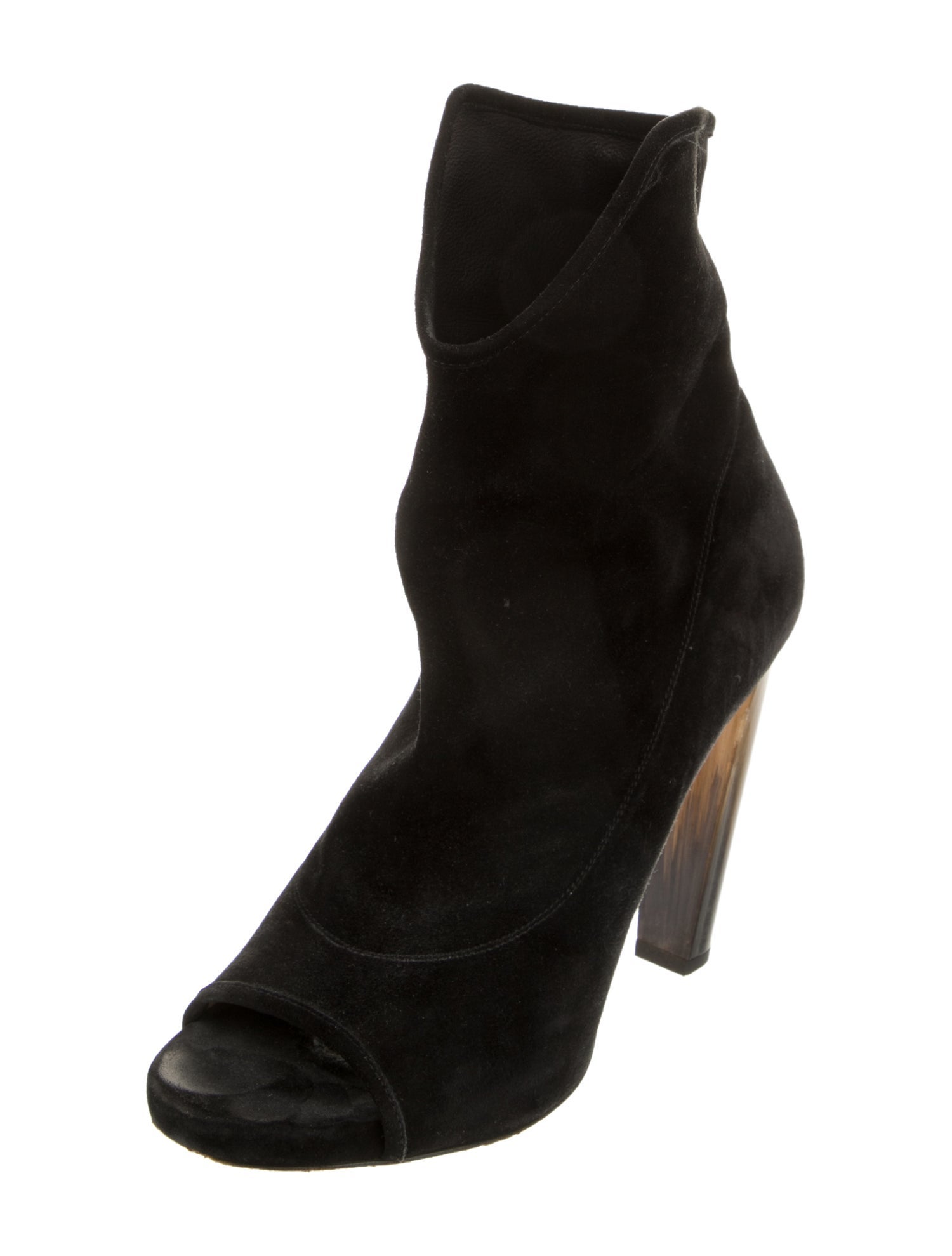 Jimmy Choo Suede Colorblock Pattern Boots