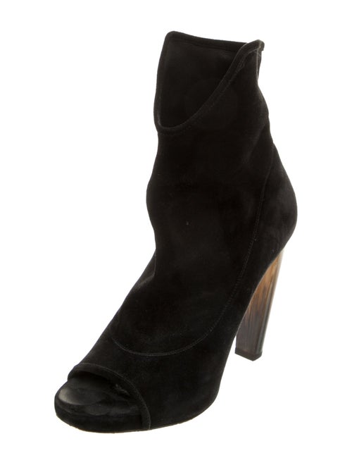 Jimmy Choo Suede Colorblock Pattern Boots