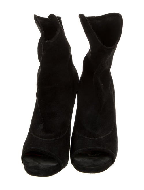 Jimmy Choo Suede Colorblock Pattern Boots