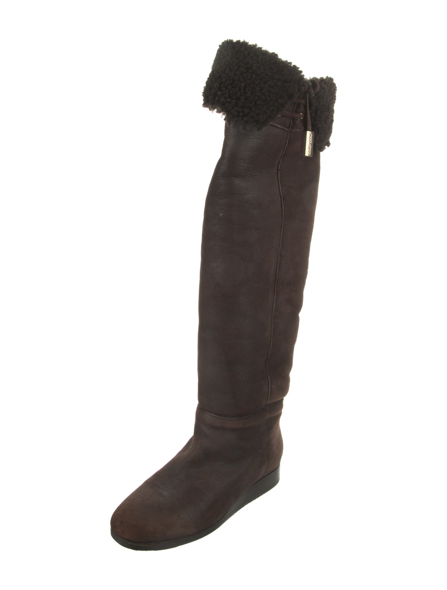 Jimmy Choo Suede Colorblock Pattern Boots