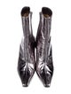 Jimmy Choo Patent Leather Colorblock Pattern Boots
