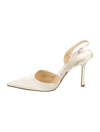 Jimmy Choo Satin Slingback Pumps