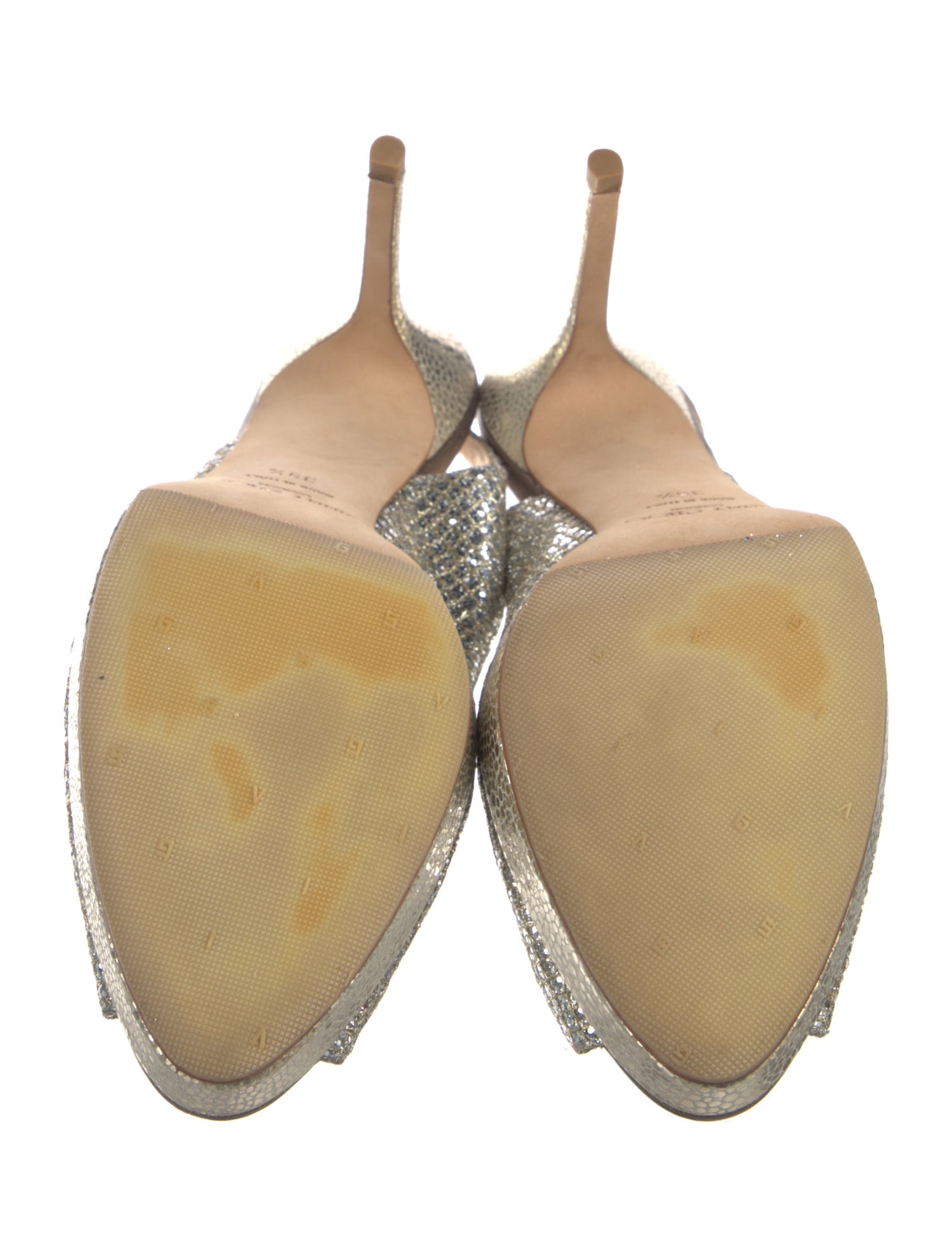 Jimmy Choo Glitter Slingback Sandals