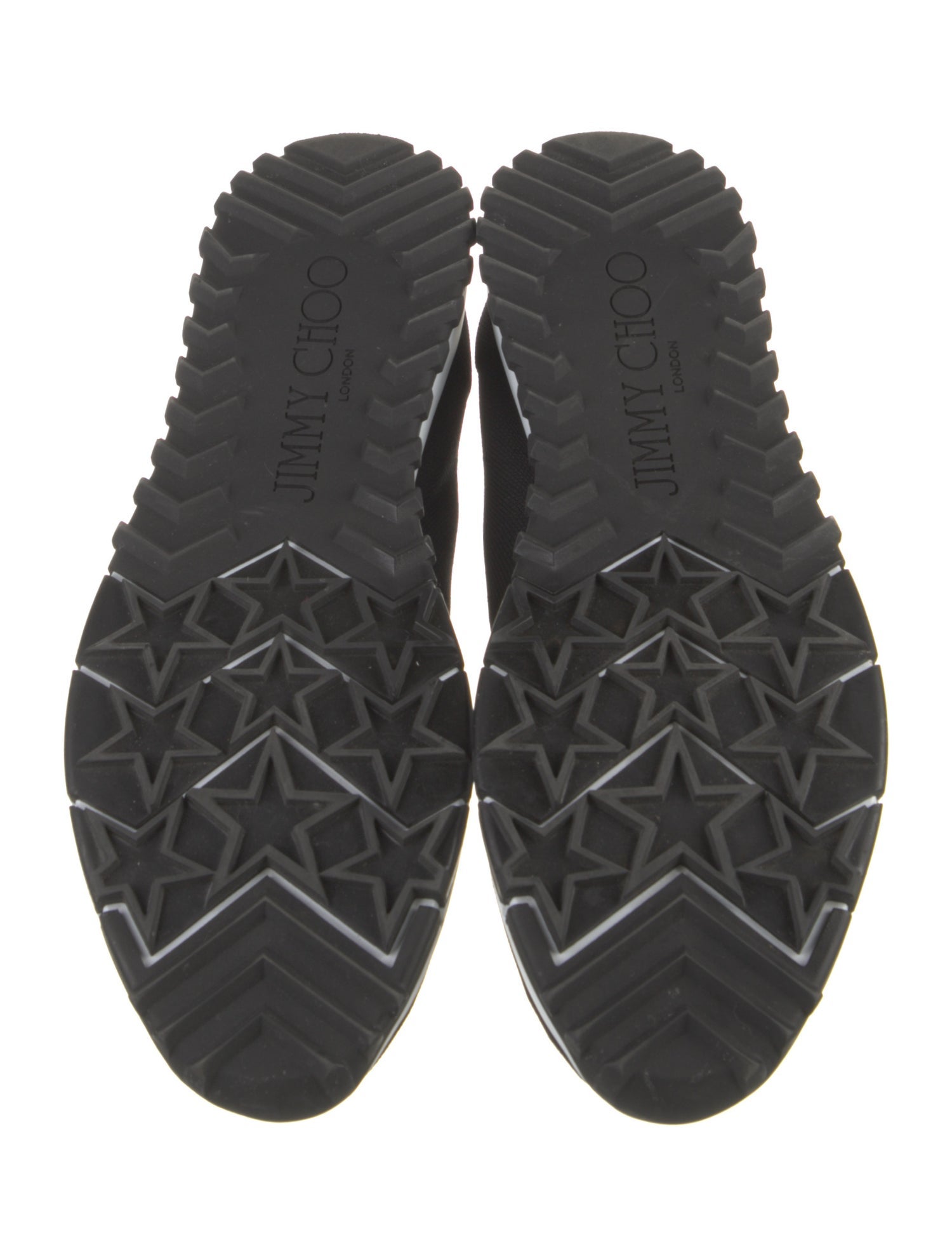 Jimmy Choo Faux Pearl Accents Crystal Embellishments Sneakers