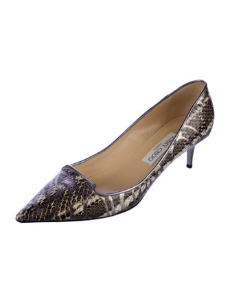 Jimmy Choo Snakeskin Animal Print Pumps