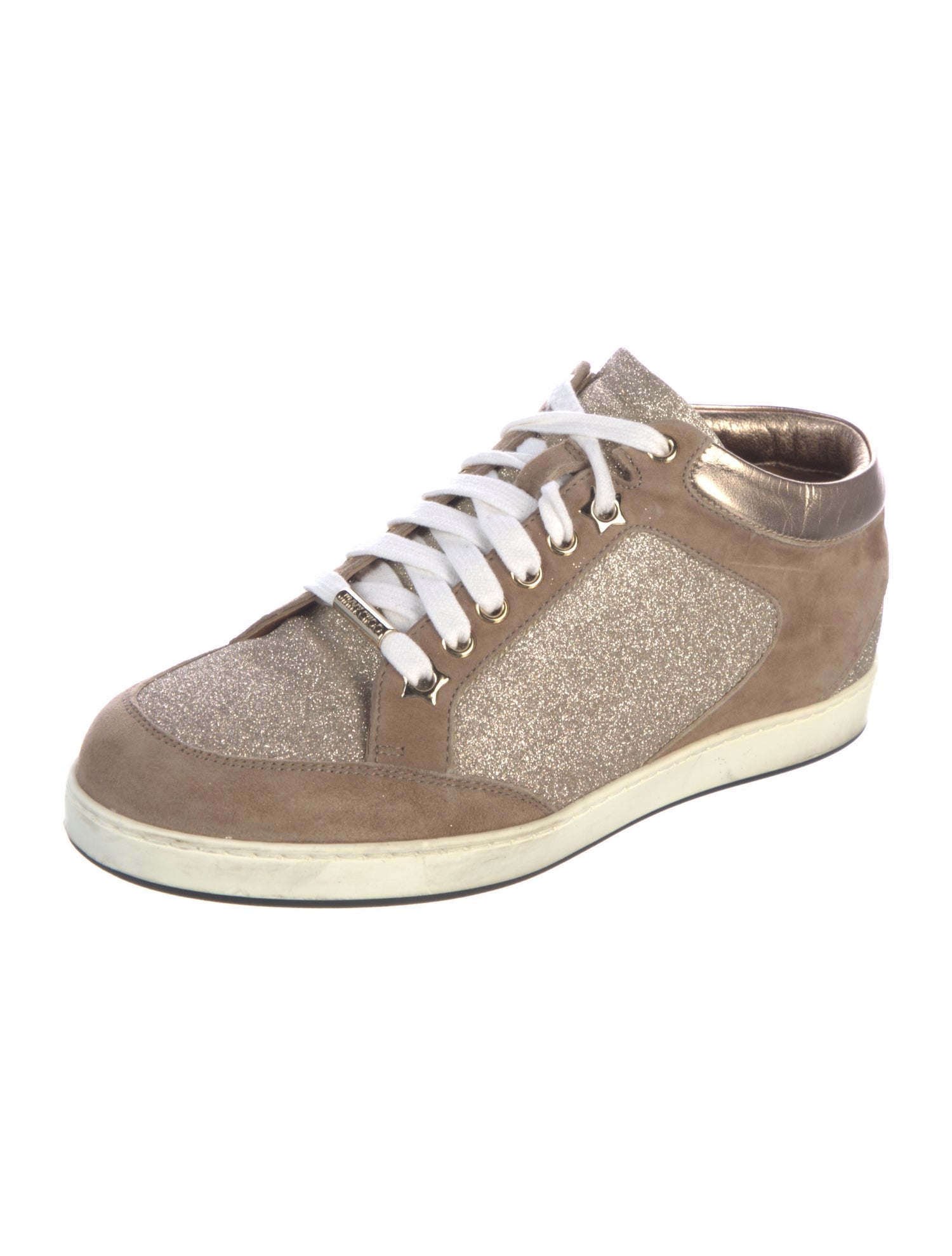 Jimmy Choo Suede Colorblock Pattern Sneakers