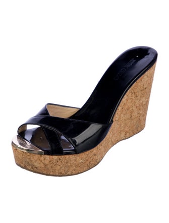 Jimmy Choo Patent Leather Slides