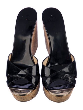 Jimmy Choo Patent Leather Slides