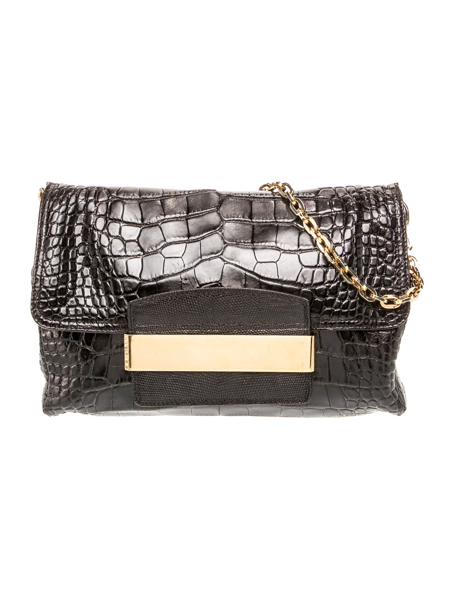 Jimmy Choo Embossed Leather Shoulder Bag