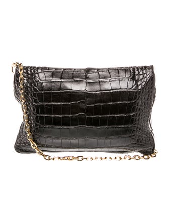 Jimmy Choo Embossed Leather Shoulder Bag