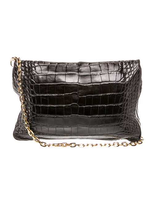 Jimmy Choo Embossed Leather Shoulder Bag