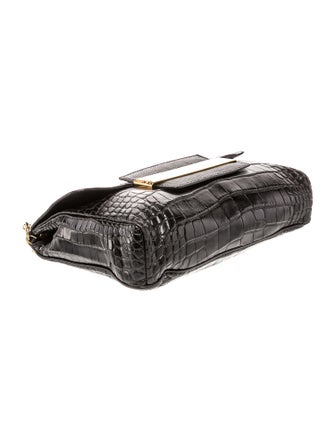 Jimmy Choo Embossed Leather Shoulder Bag