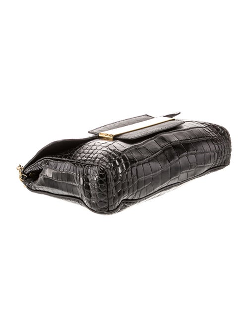 Jimmy Choo Embossed Leather Shoulder Bag