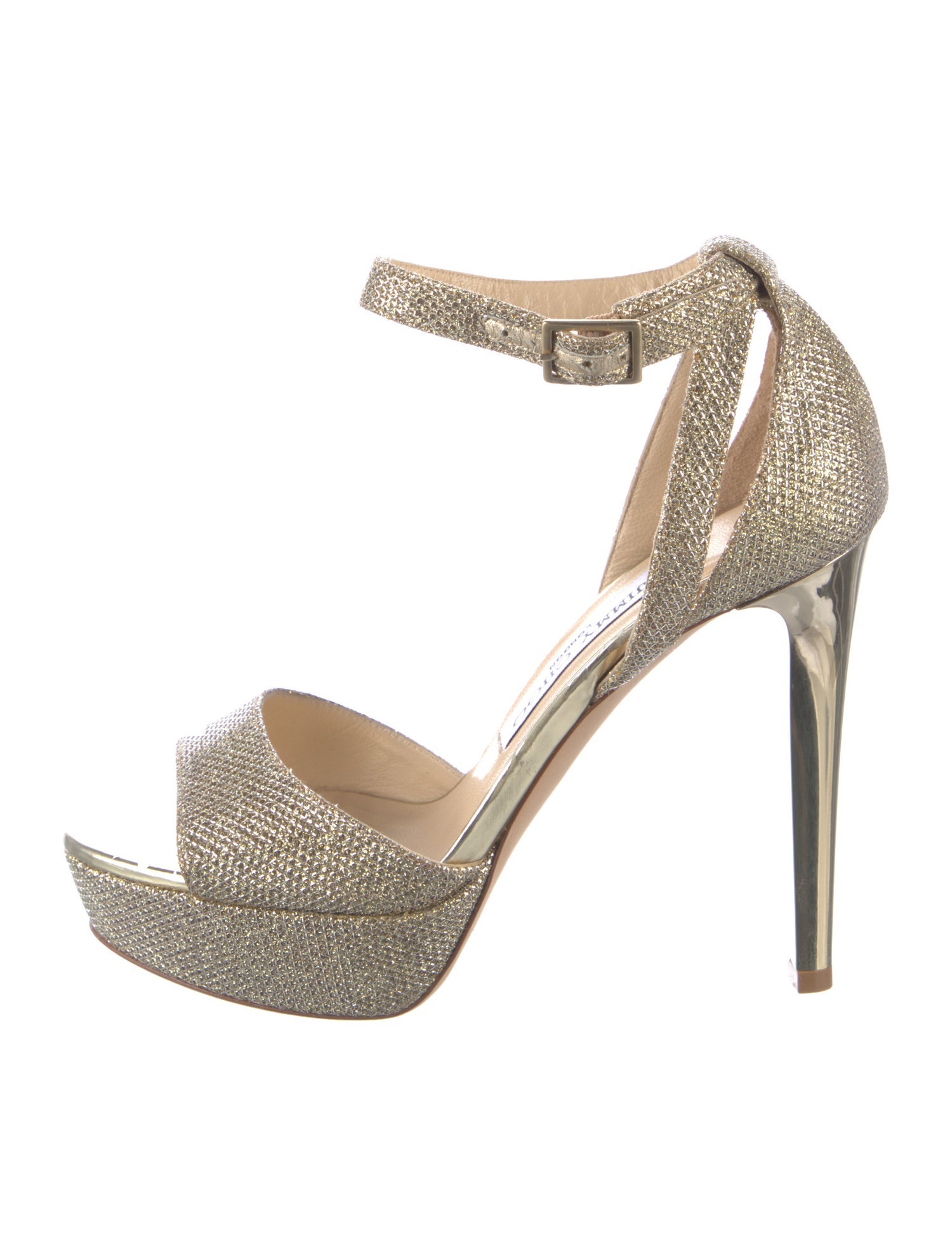 Jimmy Choo Glitter Glitter Accents Sandals