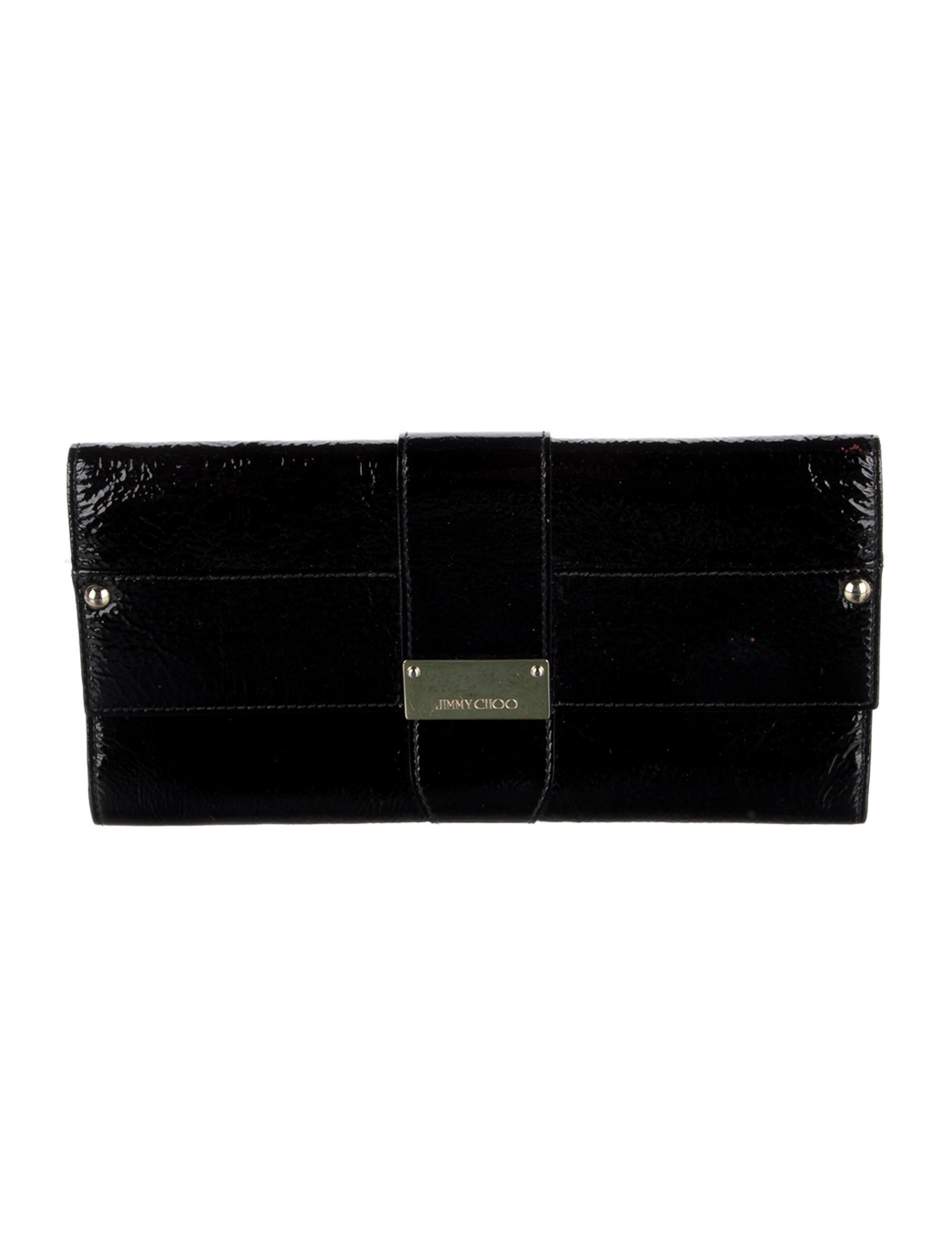 Jimmy Choo Patent Leather Continental Wallet