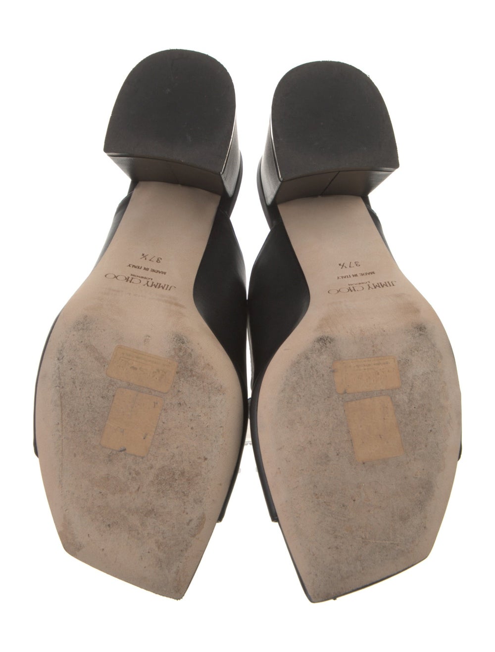 Jimmy Choo Leather Slides Black - image 5