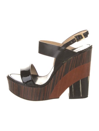 Jimmy Choo Leather Slingback Sandals