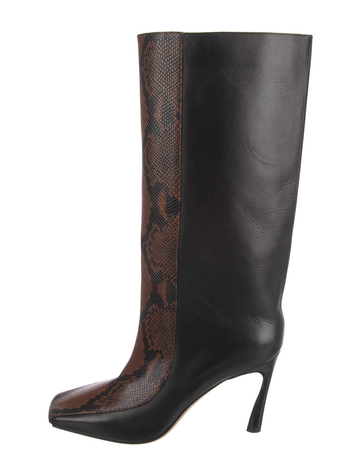 Jimmy Choo Leather Animal Print Boots