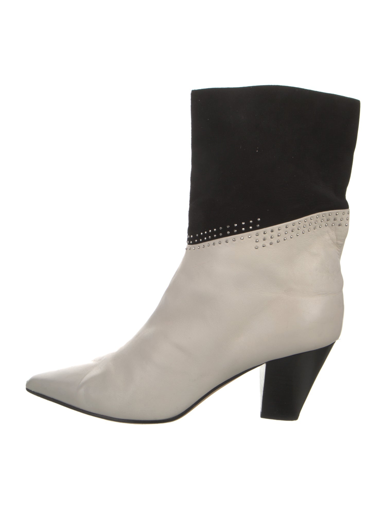Jimmy Choo Leather Studded Accents Boots