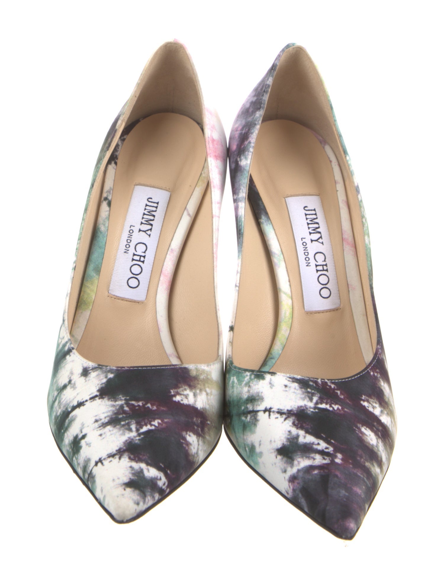 Jimmy Choo Floral Print Slingback Pumps