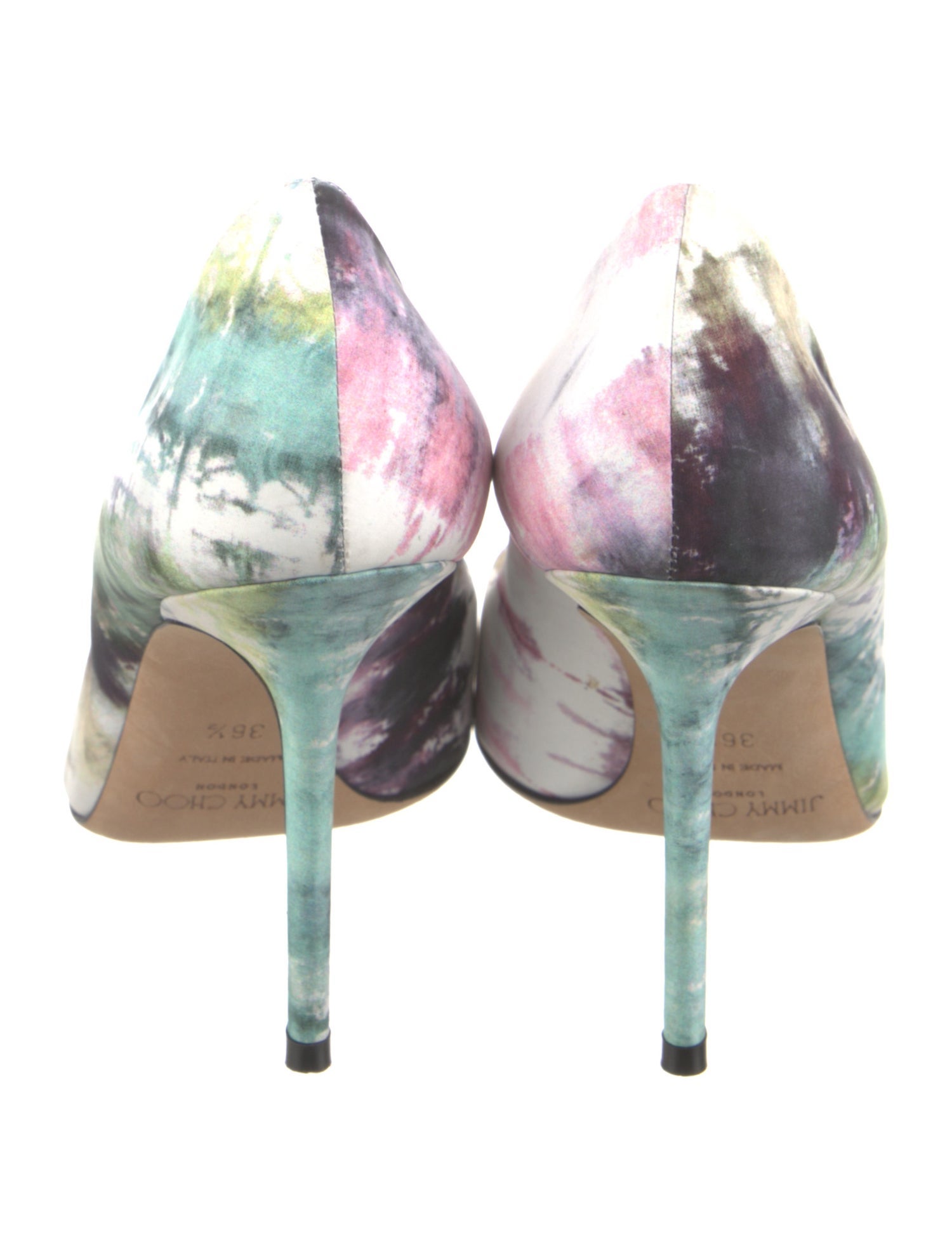 Jimmy Choo Floral Print Slingback Pumps