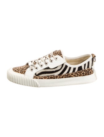 Jimmy Choo Ponyhair Animal Print Sneakers