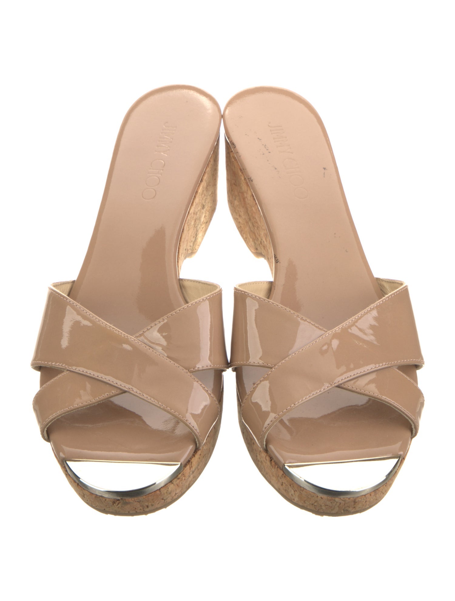 Jimmy Choo Patent Leather Slides