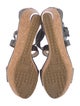 Jimmy Choo Embossed Leather Animal Print Espadrilles