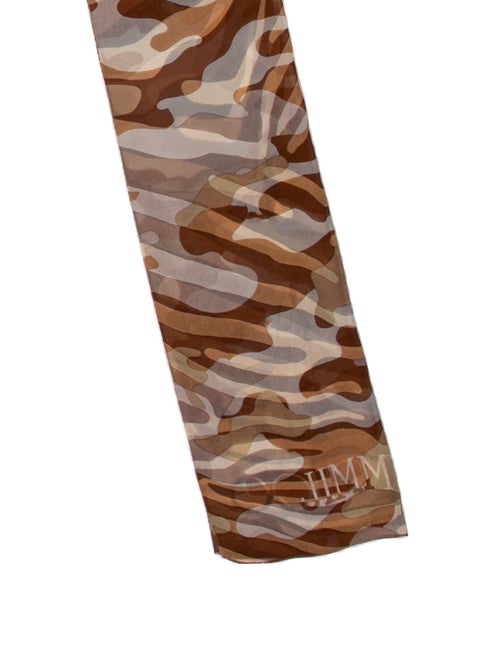 Jimmy Choo Silk Animal Print Scarf