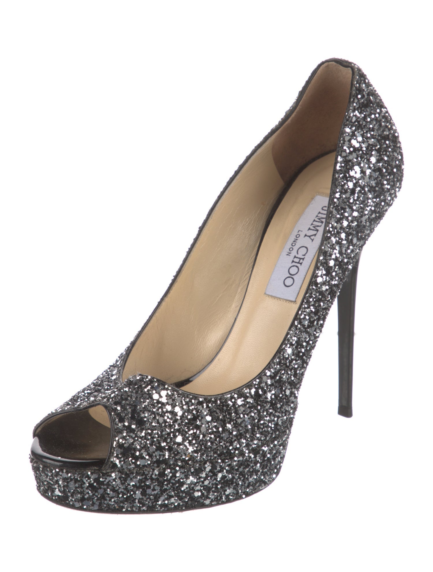 Jimmy Choo Glitter Glitter Accents Pumps