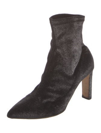 Jimmy Choo Velvet Glitter Accents Pumps