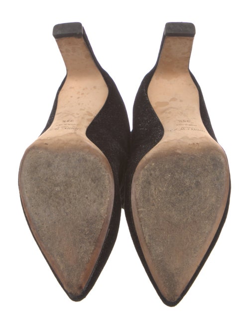 Jimmy Choo Velvet Glitter Accents Pumps