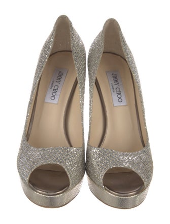 Jimmy Choo Glitter Glitter Accents Pumps