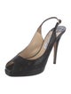 Jimmy Choo Glitter Glitter Accents Slingback Pumps