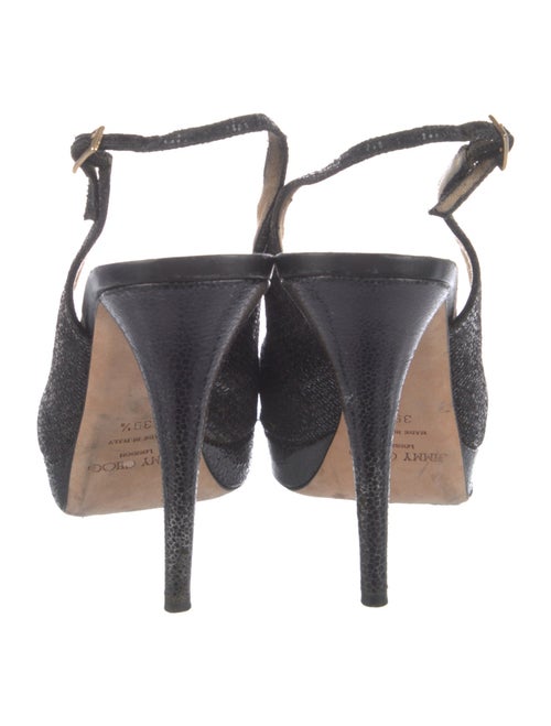 Jimmy Choo Glitter Glitter Accents Slingback Pumps