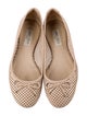 Jimmy Choo Leather Lasercut Accents Flats