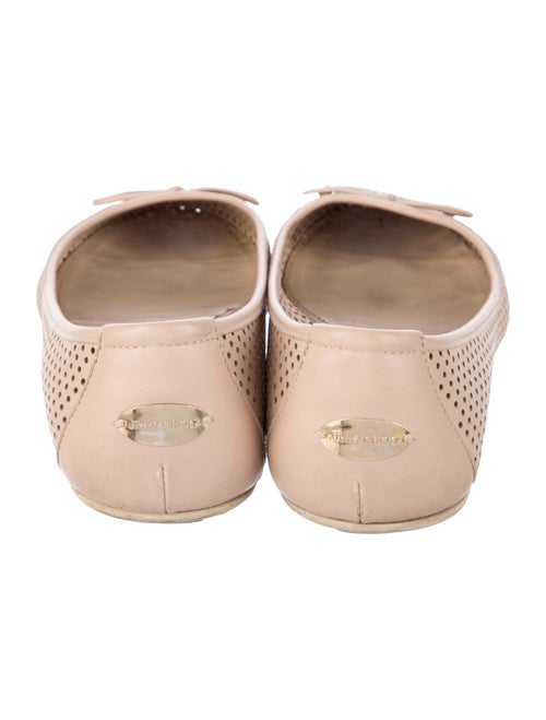 Jimmy Choo Leather Lasercut Accents Flats