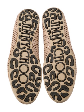 Jimmy Choo Leather Lasercut Accents Flats