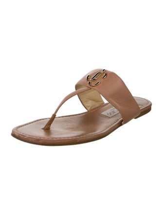 Jimmy Choo Leather Flip Flops