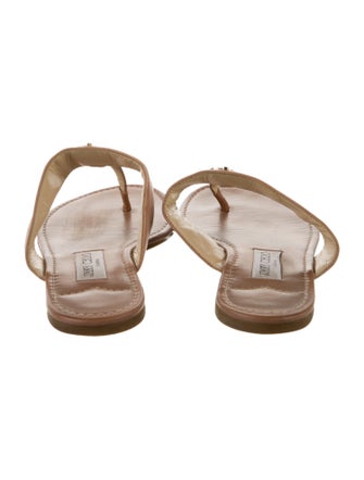 Jimmy Choo Leather Flip Flops