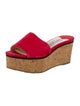 Jimmy Choo Suede Cutout Accent Slides