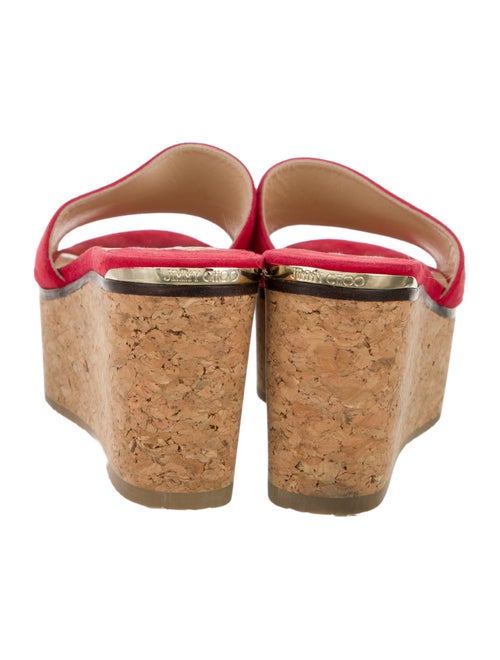 Jimmy Choo Suede Cutout Accent Slides