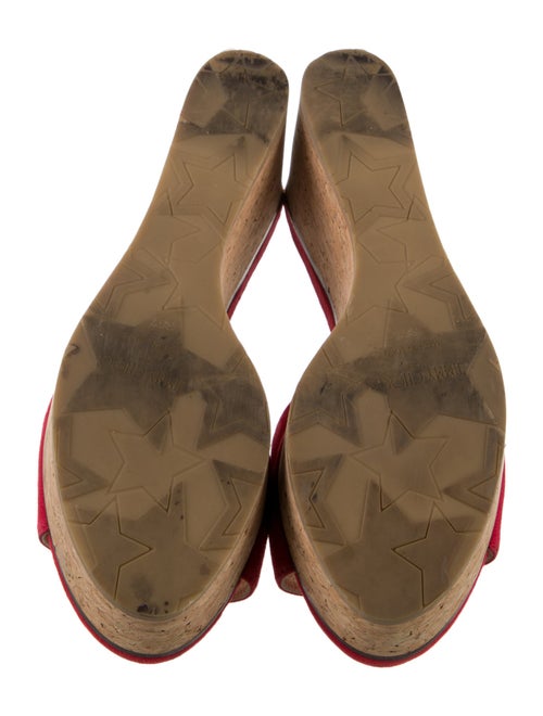 Jimmy Choo Suede Cutout Accent Slides