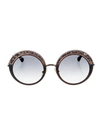 Jimmy Choo Round Gradient Sunglasses