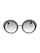 Jimmy Choo Round Gradient Sunglasses