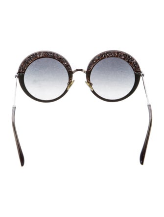 Jimmy Choo Round Gradient Sunglasses