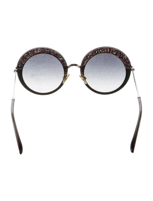 Jimmy Choo Round Gradient Sunglasses