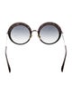 Jimmy Choo Round Gradient Sunglasses