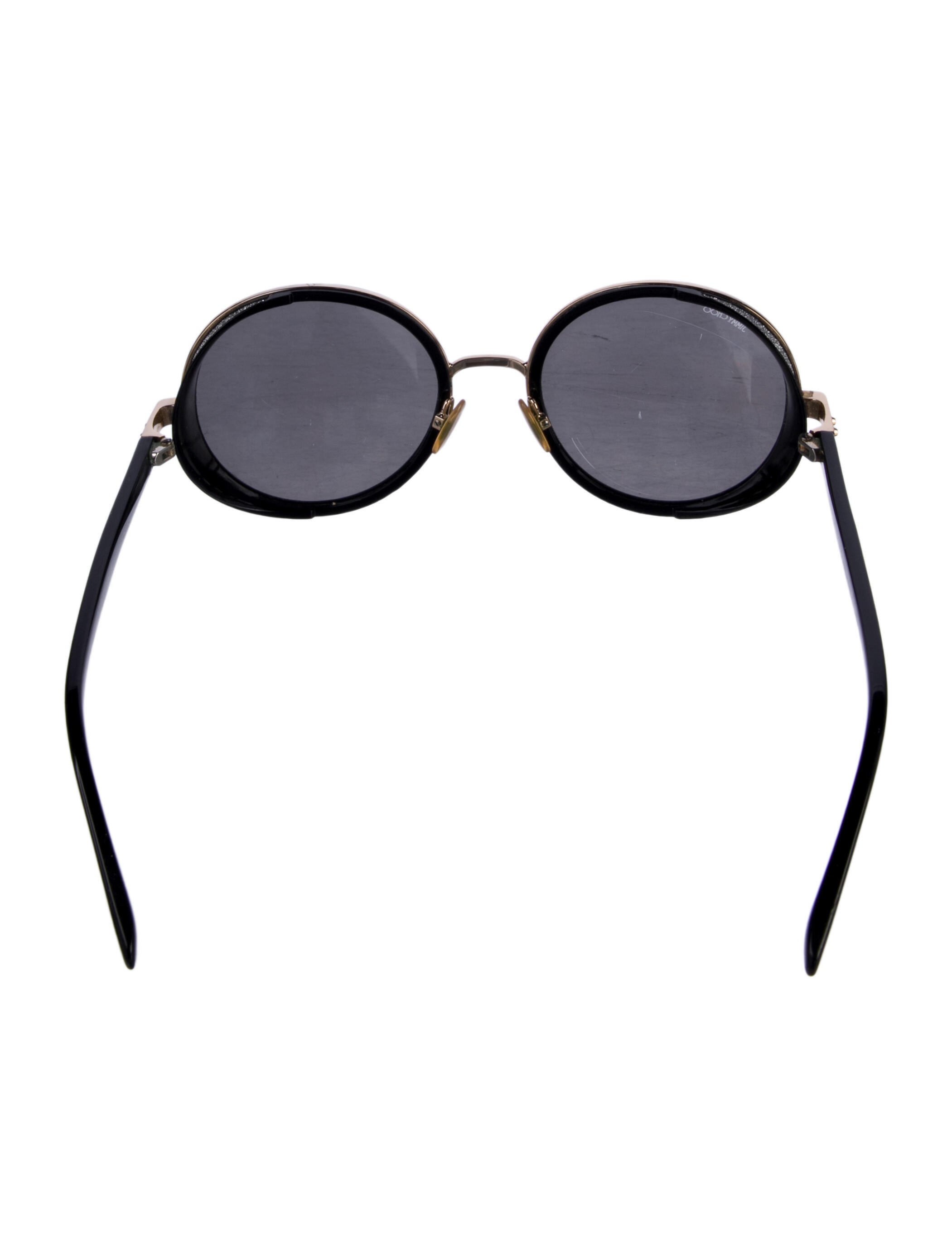 Jimmy Choo Round Mirrored Sunglasses